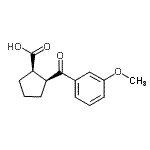 CAS 登录号：732253-60-0， (1R,2S)-2-(3-甲氧基苯甲酰基)环戊烷羧酸