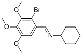 CAS 登录号：73252-56-9， N-(2-溴-3,4,5-三甲氧基苄亚基)环己胺
