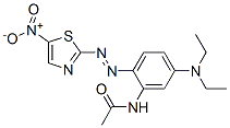 CAS 登录号：73264-50-3， N-[5-(二乙基氨基)-2-[(5-硝基-2-噻唑基)偶氮]苯基]乙酰胺