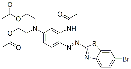 CAS#: 73287-54-4, 2-[[3-Acetamido-4-[(6-Bromo-1,3-Benzothiazol-2-Yl)Diazenyl]Phenyl]-(2-Acetyloxyethyl)Amino]Ethyl Acetate