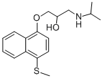 CAS#: 73315-35-2, 1-(4-Methylsulfanylnaphthalen-1-Yl)Oxy-3-(Propan-2-Ylamino)Propan-2-Ol