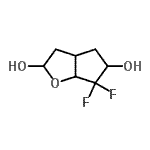 CAS#: 73324-28-4, 6,6-Difluorohexahydro-2H-cyclopenta[b]furan-2,5-diol