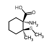 CAS 登录号：73371-95-6， (1R,2S)-1-氨基-2-甲基-2-(甲硫基)环己烷羧酸