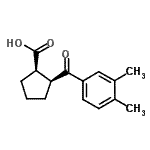 CAS 登录号：733740-21-1， (1R,2S)-2-(3,4-二甲基苯甲酰)环戊烷羧酸