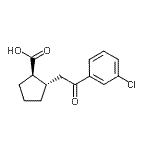 CAS 登录号：733740-63-1， (1R,2S)-2-[2-(3-氯苯基)-2-氧代乙基]环戊烷羧酸