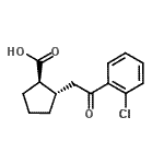 CAS 登录号：733740-68-6， (1R,2S)-2-[2-(2-氯苯基)-2-氧代乙基]环戊烷羧酸