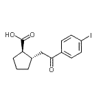 CAS 登录号：733740-72-2， (1R,2S)-2-[2-(4-碘苯基)-2-氧代乙基]环戊烷羧酸