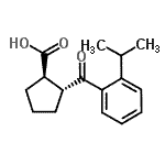 CAS 登录号：733741-08-7， (1R,2R)-2-(2-异丙基苯甲酰基)环戊烷羧酸
