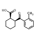 CAS 登录号：733742-59-1， (1R,2S)-2-(2-甲基苯甲酰)环己烷羧酸