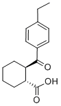 CAS 登录号：733742-77-3， 反式-2-(4-乙基苯甲酰)环己烷-1-羧酸