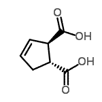 CAS 登录号：733749-03-6， (1R,2R)-3-环戊烯-1,2-二甲酸