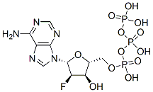 CAS 登录号：73449-07-7， [(2R,3R,4R,5R)-5-(6-氨基嘌呤-9-基)-4-氟-3-羟基四氢呋喃-2-基]甲基(羟基-膦酰氧基磷酰)氢磷酸酯