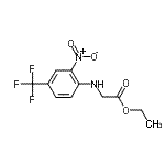 CAS#: 735-40-0, Ethyl N-[2-nitro-4-(trifluoromethyl)phenyl]glycinate