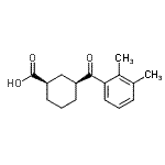 CAS 登录号：735269-82-6， (1R,3S)-3-(2,3-二甲基苯甲酰)环己烷羧酸