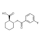 CAS#: 735274-90-5, (1R,2S)-2-[2-(3-Fluorophenyl)-2-oxoethyl]cyclohexanecarboxylic acid