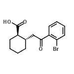 CAS#: 735274-92-7, (1R,2S)-2-[2-(2-Bromophenyl)-2-oxoethyl]cyclohexanecarboxylic acid