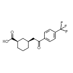CAS#: 735275-42-0, (1R,3S)-3-{2-Oxo-2-[4-(trifluoromethyl)phenyl]ethyl}cyclohexanecarboxylic acid
