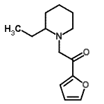 CAS 登录号：735301-19-6， 2-(2-乙基-1-哌啶基)-1-(2-呋喃基)乙酮