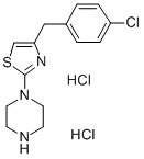 CAS 登录号：73553-65-8， 1-[4-[(4-氯苯基)甲基]-1,3-噻唑-2-基]哌嗪二盐酸盐