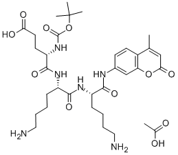 CAS 登录号：73554-85-5， 叔丁氧羰基-谷氨酰-赖氨酰-赖氨酰-7-甲氧基香豆素基