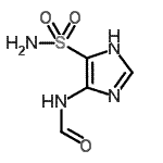 CAS 登录号：73576-08-6， 4-甲酰氨基-1H-咪唑-5-磺酰胺