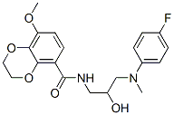 CAS#: 73584-17-5, N-[3-[(4-Fluorophenyl)-Methylamino]-2-Hydroxypropyl]-5-Methoxy-2,3-Dihydro-1,4-Benzodioxine-8-Carboxamide