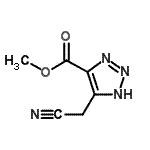 CAS#: 73591-48-7, Methyl 4-(cyanomethyl)-1H-1,2,3-triazole-5-carboxylate