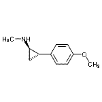 CAS 登录号：736127-22-3， (1R,2S)-2-(4-甲氧基苯基)-N-甲基环丙胺