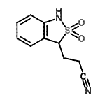 CAS#: 736178-12-4, 3-(2,2-Dioxido-1,3-dihydro-2,1-benzothiazol-3-yl)propanenitrile