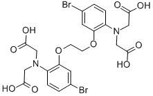 CAS 登录号：73630-11-2， N,N'-[1,2-乙烷二基二[氧基(4-溴-2,1-亚苯基)]]二[N-(羧甲基)-甘氨酸]