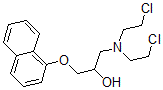 CAS 登录号：73631-12-6， 1-[二(2-氯乙基)氨基]-3-萘-1-基氧基丙-2-醇