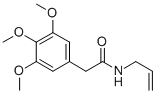 CAS 登录号：73664-31-0， N-烯丙基-2-(3,4,5-三甲氧基苯基)-乙酰胺
