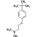 CAS#: 73675-45-3, N,N-Dimethyl-2-[4-(2-methyl-2-propanyl)phenoxy]ethanamine