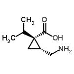 CAS 登录号：736915-21-2， (1R,2R)-2-(氨基甲基)-1-异丙基环丙烷羧酸