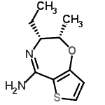 CAS#: 736918-16-4, (2S,3R)-3-Ethyl-2-methyl-2,3-dihydrothieno[2,3-f][1,4]oxazepin-5-amine