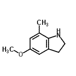 CAS#: 736923-00-5, 5-Methoxy-7-methylindoline