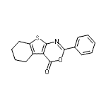 CAS#: 73696-35-2, 2-Phenyl-5,6,7,8-tetrahydro-4H-[1]benzothieno[2,3-d][1,3]oxazin-4-one