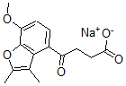CAS 登录号：73698-59-6， 4-(7-甲氧基-2,3-二甲基-1-苯并呋喃-4-基)-4-氧代丁酸钠