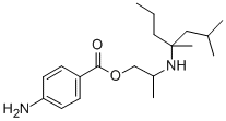 CAS 登录号：73713-49-2， 2-(2,4-二甲基庚烷-4-基氨基)丙基4-氨基苯甲酸酯