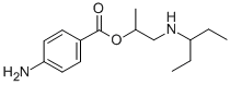 CAS 登录号：73713-54-9， 1-(戊烷-3-基氨基)丙-2-基4-氨基苯甲酸酯