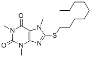 CAS#: 73747-38-3, 1,3,7-Trimethyl-8-Nonylsulfanylpurine-2,6-Dione