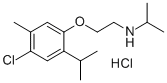 CAS#: 73758-35-7, N-[2-(4-Chloro-5-Methyl-2-Propan-2-Ylphenoxy)Ethyl]Propan-2-Amine Hydrochloride