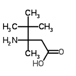CAS 登录号：737694-00-7， 3-氨基-3,4,4-三甲基戊酸