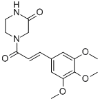 CAS#: 73790-57-5, 4-[(E)-3-(3,4,5-Trimethoxyphenyl)Prop-2-Enoyl]Piperazin-2-One