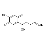 CAS 登录号：73827-93-7， 2-羟基-5-(1-羟基-4-戊烯-1-基)-1,4-苯醌