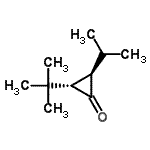 CAS 登录号：738587-98-9， (2R,3S)-2-异丙基-3-(2-甲基-2-丙基)环丙酮