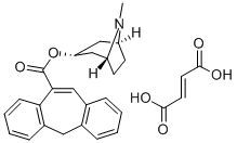 CAS 登录号：73927-65-8， 3-alpha-莨菪烷基5H-二苯并(a,d)环庚烯-10-羧酸酯富马酸氢盐