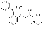 CAS 登录号：73972-51-7， 1-二乙基氨基-3-(2-苯氧基苯氧基)丙-2-醇水合物二盐酸盐