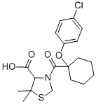 CAS 登录号：74007-97-9， 3-[1-(4-氯苯氧基)环己烷羰基]-5,5-二甲基-1,3-噻唑烷-4-羧酸