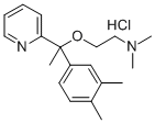 CAS 登录号：74037-47-1， 2-[1-(3,4-二甲基苯基)-1-吡啶-2-基乙氧基]-N,N-二甲基乙胺盐酸盐